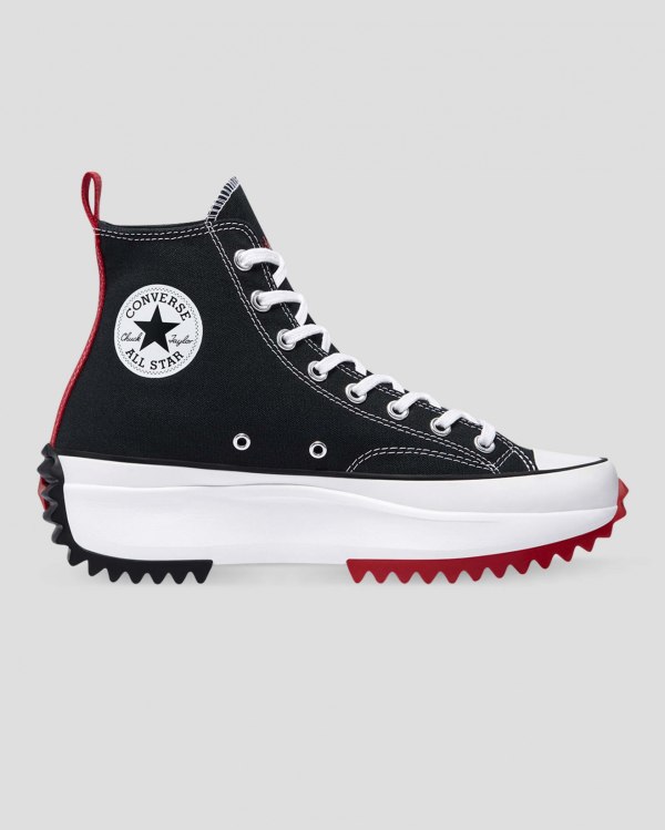 Converse X Keith Haring Run Star Hike Sort Sko Danmark - Converse Høje Sneakers Herre - 54697ZRNG